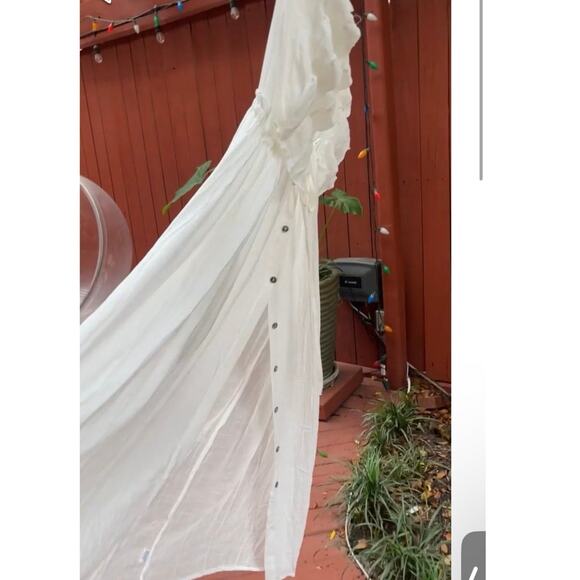 MAXI DRESS IN BOHO STYLE IN WHITe - Picture 5 of 5